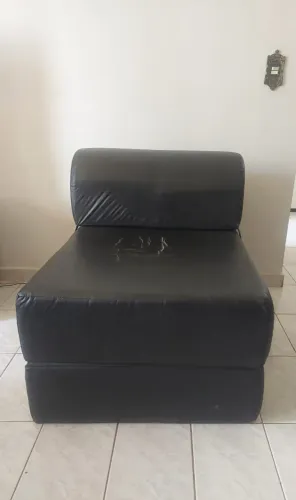 Puff Sofá Cama de Solteiro