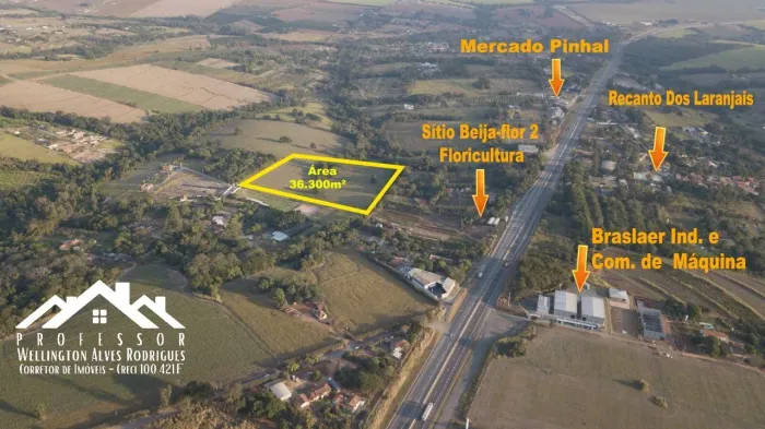 Área à venda com 36.300 metros quadrados no Bairro do Pinhal em Limeira-SP