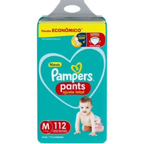 Fralda pampers pants 112 M