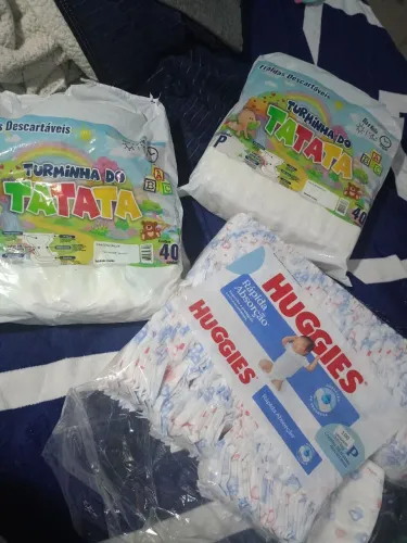 Vendo 3 pacotes de fralda