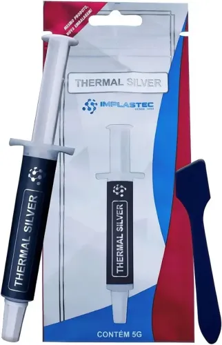 Pasta térmica prata Thermal Silver da IMPLASTEC