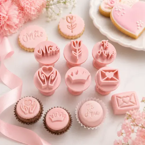 Kit Carimbo Dia das Mães para Doces, Biscoitos, Brigadeiros e Pasta Americana