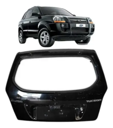 Tampa Traseira Hyundai Tucson 2012 Uzad0 Preto