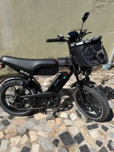 Bicicleta Elétrica 2 Baterias V8 Pro Max Ouxi Extra