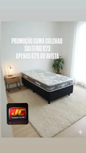 CAMA E COLCHÃO SOLTEIRO PROMOÇÃO 