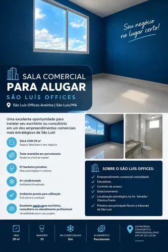 LOCAÇÃO | SALA COMERCIAL  SÃO LUÍS OFFICES