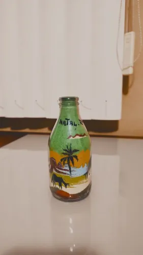 Garrafinha de areia artesanal 