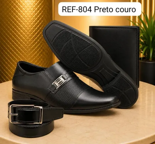 kit social sapato carteira cinto