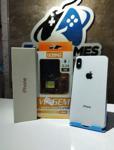 Celular Iphone X / Bateria 100% Nova / 12x No Crédito / Carregador Completo / Loja Física