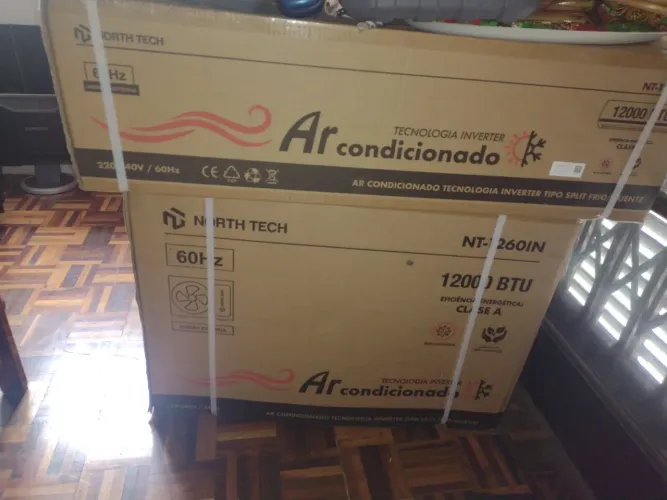 Split 12000 novo na caixa inverter