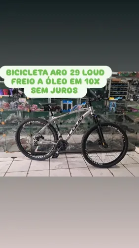 BICICLETA ARO 29 LOUD ALUMÍNIO COM FREIO HIDRÁULICO A ÓLEO EM 10X SEM JUROS 