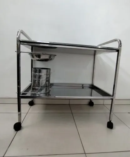 Carro para curativa inox