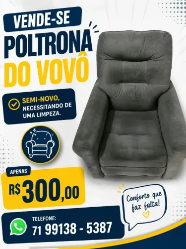 Vende-se uma poltrona do vovó,