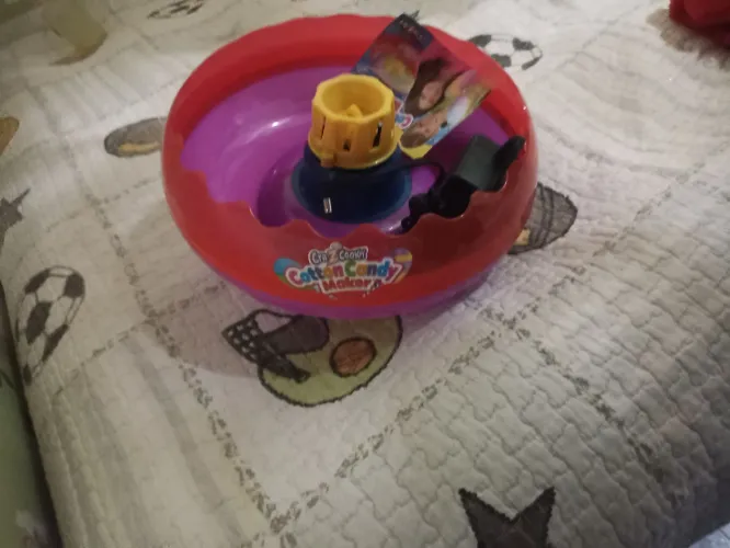 Máquina de fazer algodão doce de brinquedo 