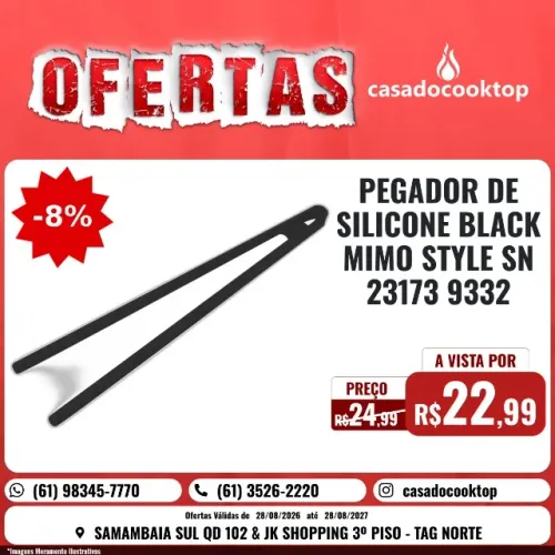 PEGADOR DE SILICONE BLACK MIMO STYLE SN23173 9332