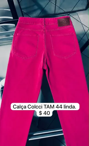 Calça Rosa Marca Colcci TAM 44 linda. NUNCA USADA*
