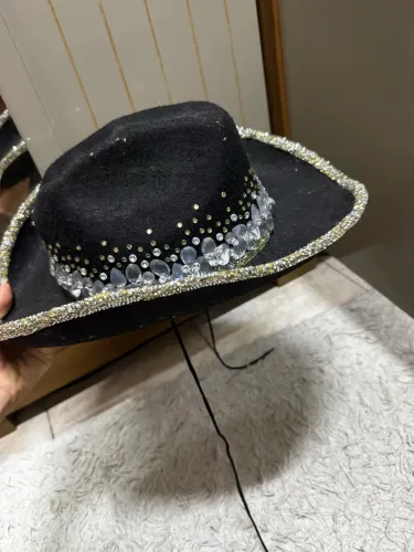 chapeu cowboy com strass