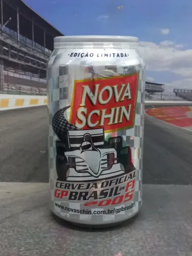 Lata para colecionadores nova schin F1 GP Brasil rarissima com detalhes no estado ver foto
