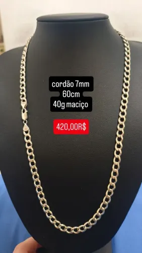 Corrente de prata 925 maciça