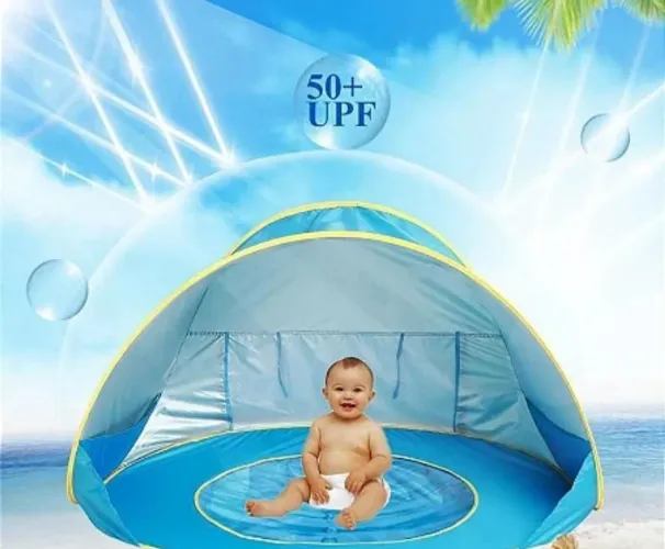 Vendo barraca de praia piscina para bebê azul
