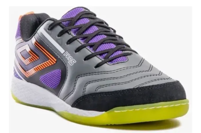 Chuteira Umbro Pro 5 Bump Futsal Cinza Oficial - Original
