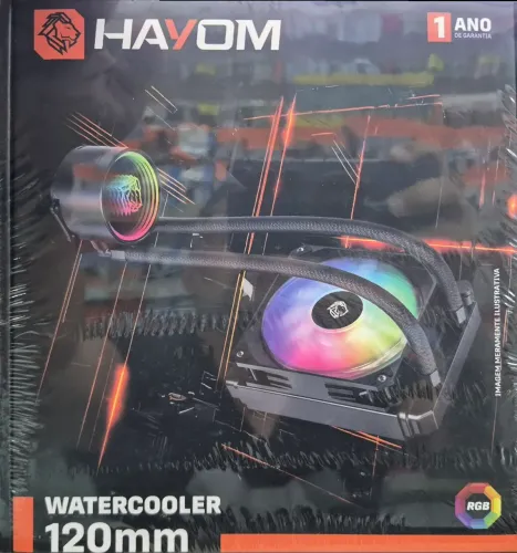 WATERCOOLER RAINBOW 120MM - PRETO REF: 13101.