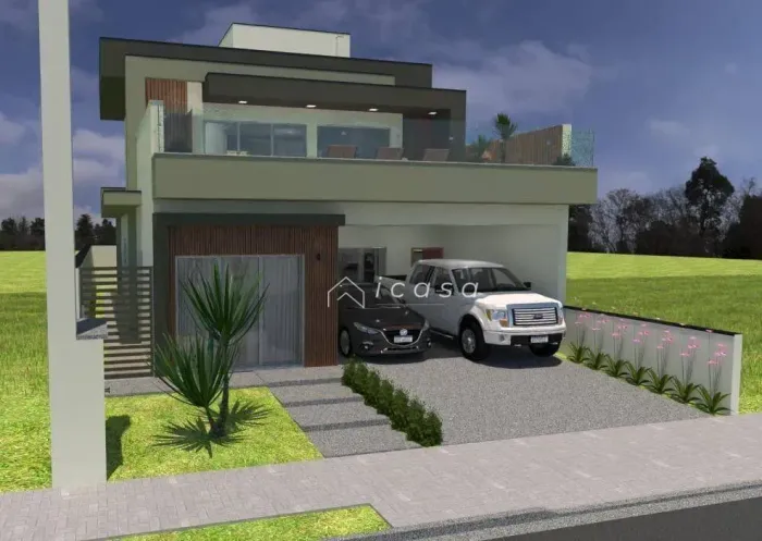 Casa com 3 dormitórios à venda, 200 m² por R$ 1.390.000,00 - Condominio Residencial Malibu