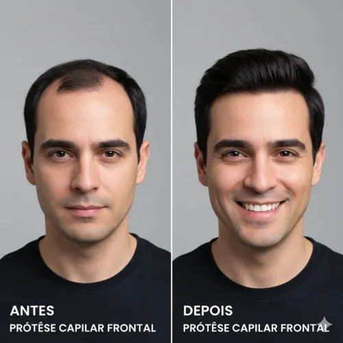 Prótese Capilar Frontal em nó Micropele 