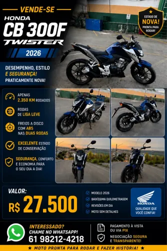 Moto cb twister 300f 2026