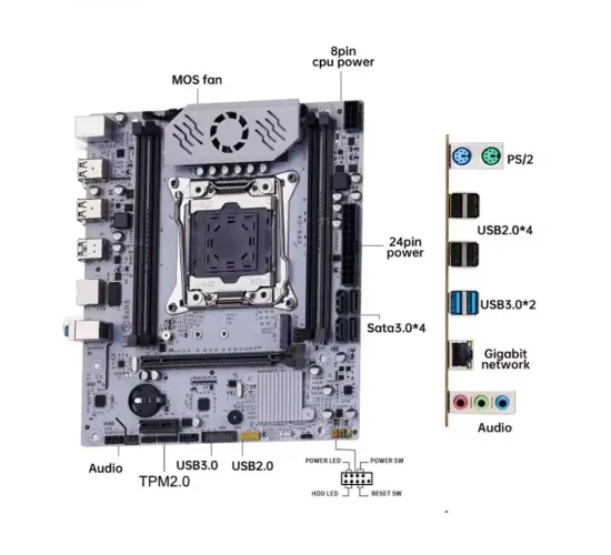 Placa mãe X99 Qyida D4 NOVO!