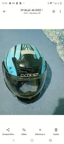 Capacete Wolf modelo mix articulado