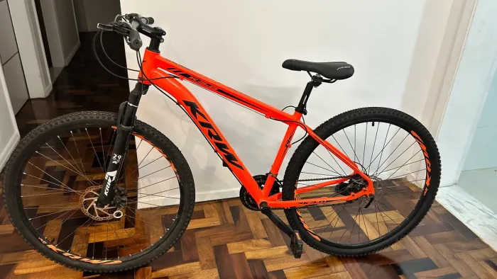 Bicicleta Aro 29 KRW Alumínio 24 Vel Freio a Disco X32
