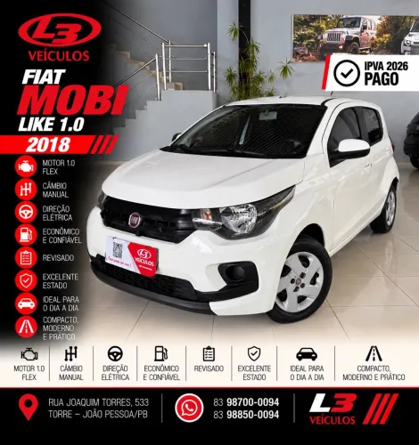 Fiat Mobi Like 1.0 Fire Flex 5P. 2018