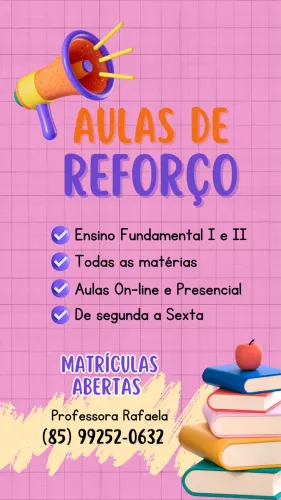 REFORÇO ESCOLAR
