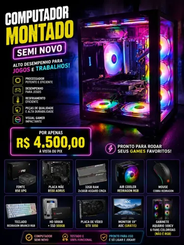 VENDO PC GAMER | R$4.500,00