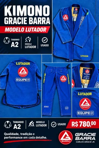 KIMONO GRACIE BARRA LUTADOR A2
