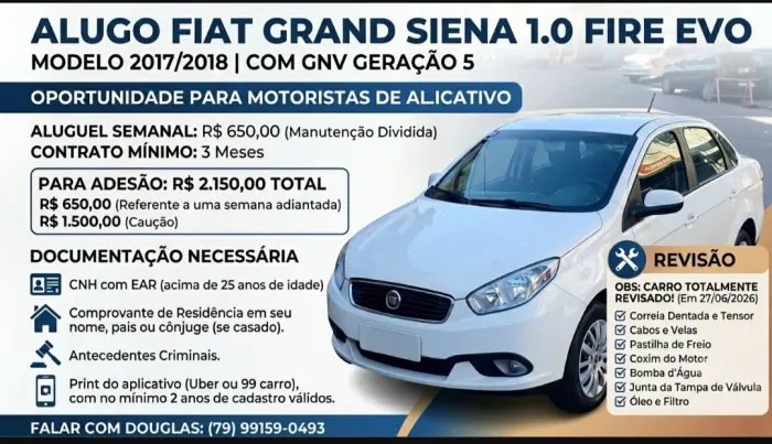 Fiat Grand Siena Attractive 1.0 Flex 8V 4P 2018