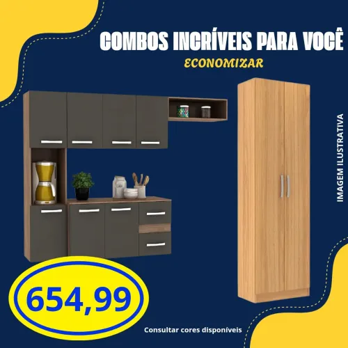 Armário de cozinha e multiuso