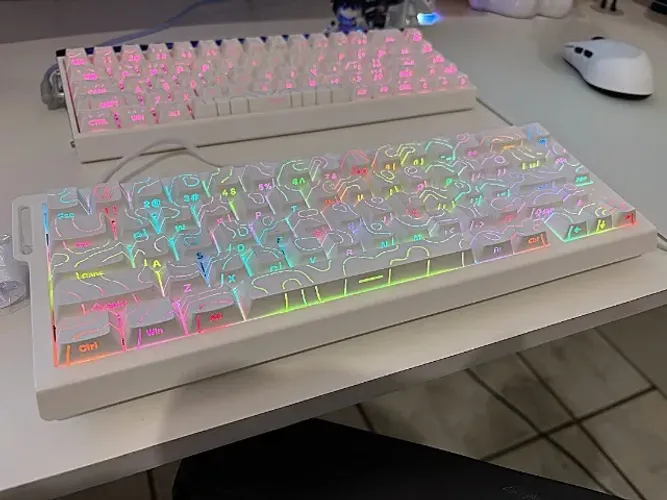 Teclado Magnético ATTACK SHARK X68HE Branco