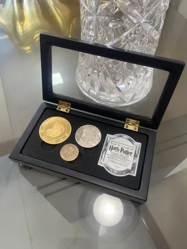 Moedas Gringotts Harry Potter Noble Collection Galeão Sickle Knut Original