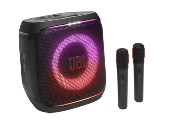 JBL PartyBox Encore 2 - com dois microfones