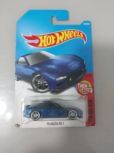 MAZDA RX-7 95 HOT WHEELS THEN AND NOW 2017 DARK BLUE