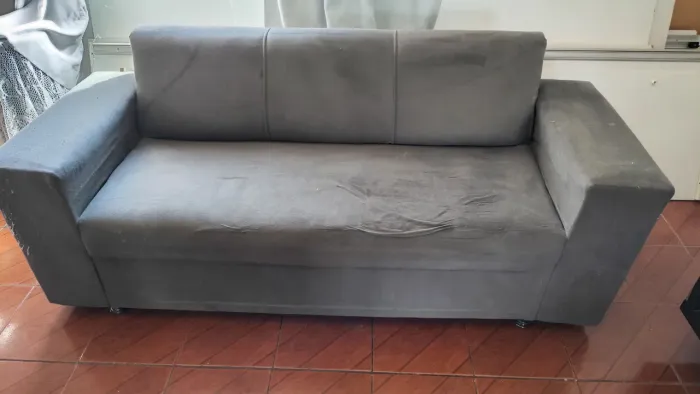 Sofá 3 lugares cinza