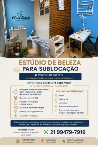 Sublocação de sala comercial para manicure