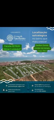 Terrenos aparti (150m²)documentação 100% entrada mais financiamento mensal R$700,00
