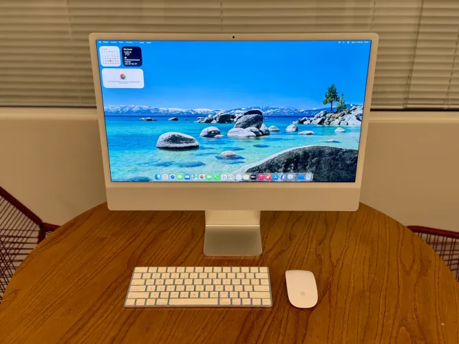 iMac 24 Polegadas M1 8GB 512SSD Prata - Seminovo