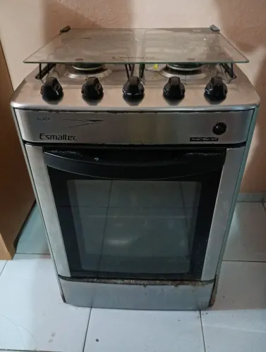 Fogão funcionando