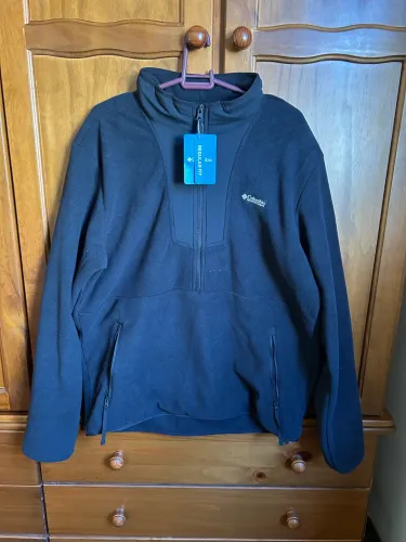 Jaqueta columbia fleece Lã Sequoia Grove meio zíper