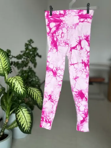 Calça legging Academia P/ M, Roxa e Rosa levanta bumbum