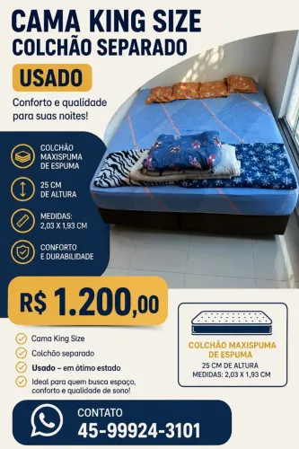 Vendo Cama king size casal